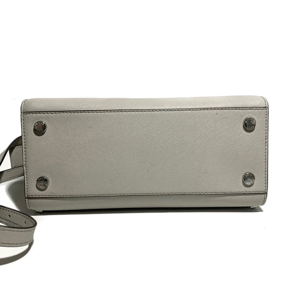 MICHAEL KORS Gray Selma Stud Saffiano Leather Bag - Picture 5 of 11